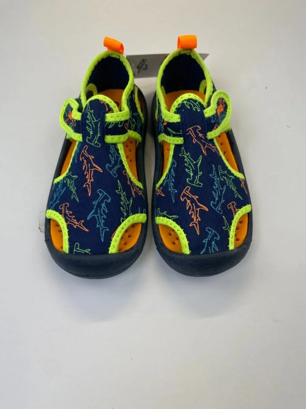 OshKosh Toddler Shark Theme Swim Beach Shoes  8M New w/ tags